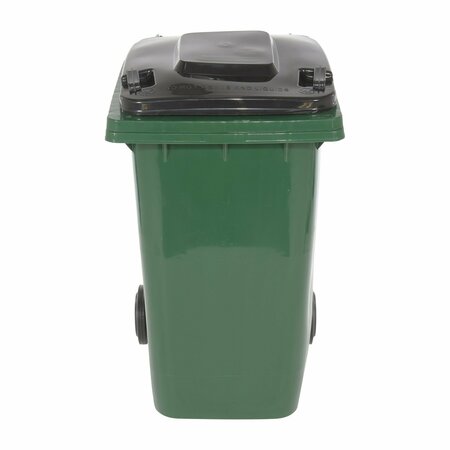 Vestil Trash Can, Green, Polyethylene TH-64-GRN